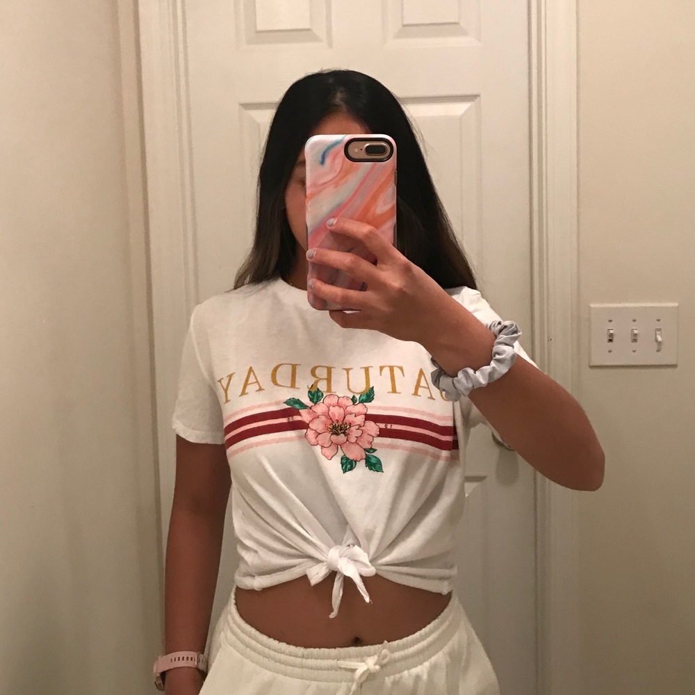 H&M White Crop Top